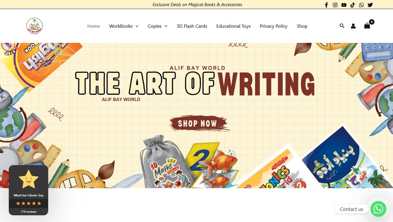 Alif Bay World β E-commerce Website screenshot 1