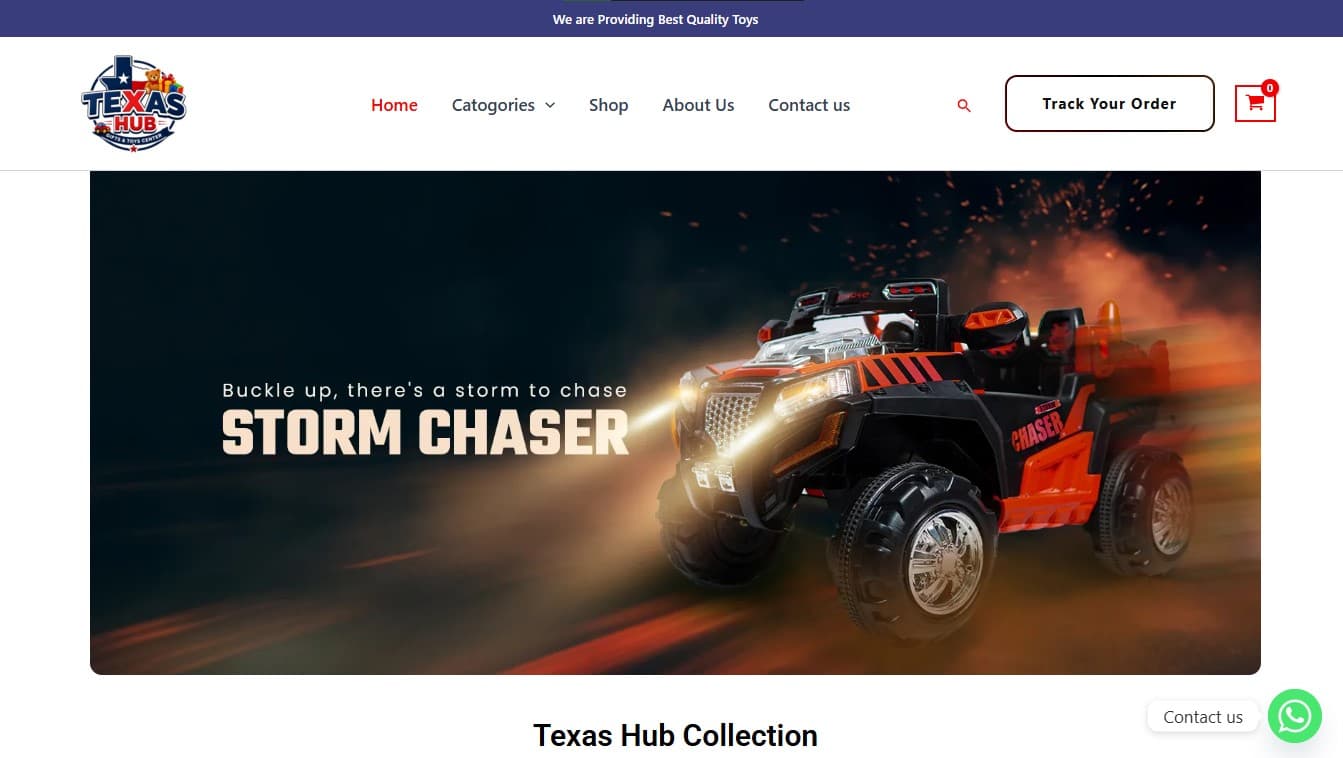Texas Hub β E-commerce Website screenshot 1